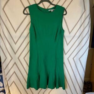 Diane Von Furstenberg Green Sleeveless Dress